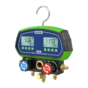 MRCARTOOL L302 Digital Manifold Gauge with 90 Built-In Refrigerants & Leak Test Mode