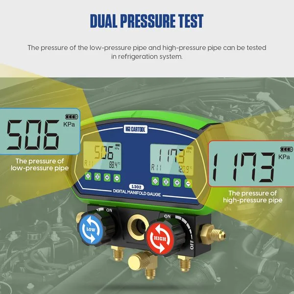 MRCARTOOL L302 Digital Refrigerant Gauge & HVAC gauges​