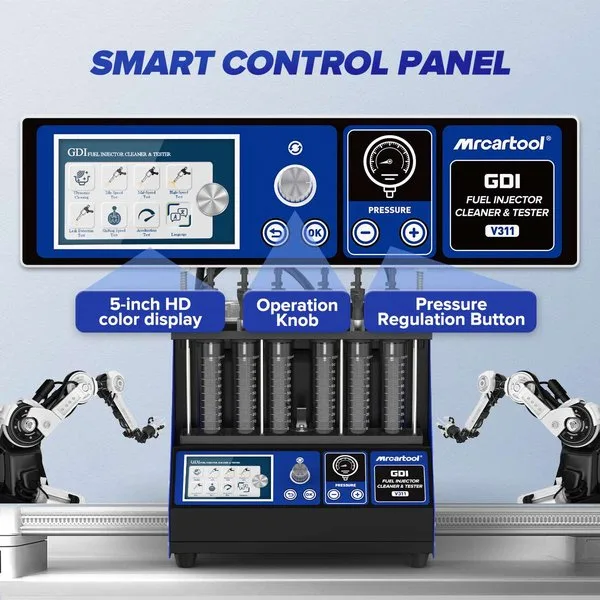 MRCARTOOL V311 6-Cylinder GDI Fuel Injector Cleaner Machine