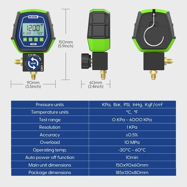 MRCARTOOL L202  Refrigerant Gauges air conditioning gauges