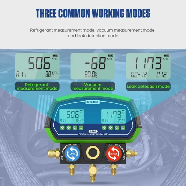 MRCARTOOL L302 Digital Refrigerant Gauge & HVAC gauges​