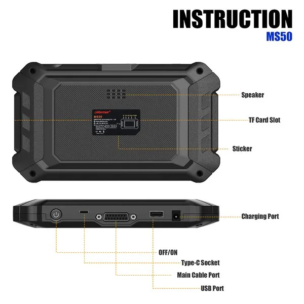 OBDSTAR MS50 STD Motorcycle Scanner Motorcycle Diagnostic Tool Standard Version