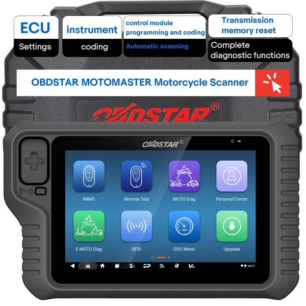 2 Years Free Update [US/ EU Ship] OBDSTAR MOTOMASTER STD Version Motorcycle Scanner Upgraded Version of MS80 2-Years Free Update