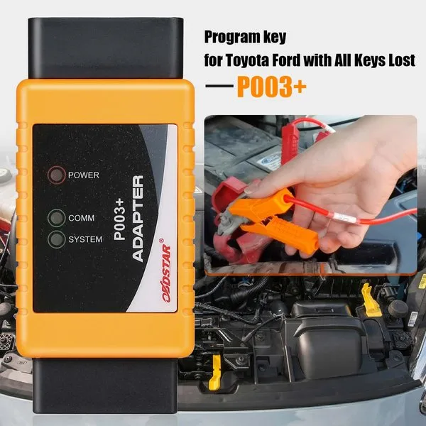 OBDSTAR P003+ Adapter Full Package with TOYOTA 8A Cable + Ford All Key Lost Cable Work with X300 DP Plus/ X300 PRO4/ MS80