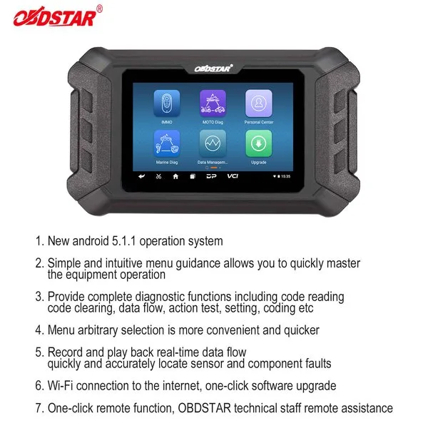 [US/ EU Ship] OBDSTAR iScan BRP(Can-am) & Sea-Doo Diagnostic Scanner for Motorcycle and Boat Sea-Doo/ Sportboat