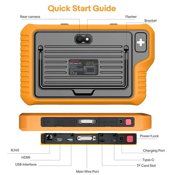 [US/ EU/ UK Ship] OBDSTAR X300 Classic G3/ Key Master G3 with Airbag Reset License Support Key Programming/ Airbag & Battery & SAS Reset